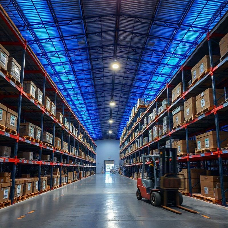 Interior del hub de almacenamiento de Lumenolumen en Tacuarembó